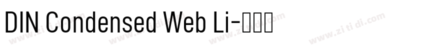 DIN Condensed Web Li字体转换